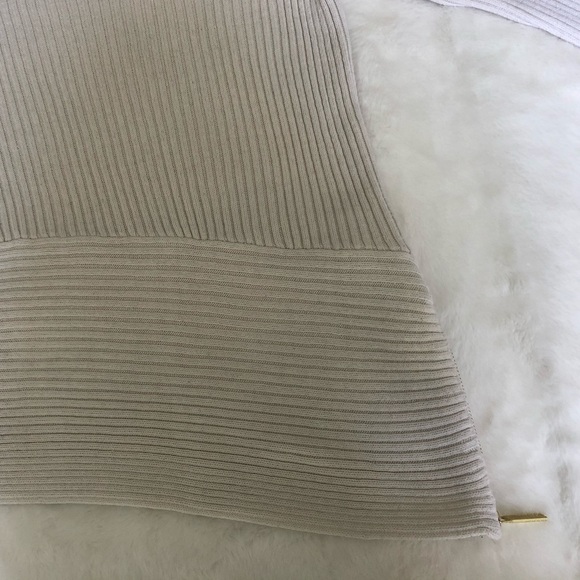 Light Cream Ribbed Michael Kors Sweater - Picture 4 of 6